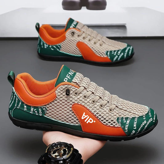 Breathable Mesh Slip-On Skate Shoes with Soft Non-Slip Sole
