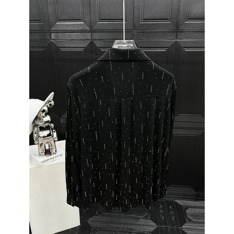 Simple Sliver Shining Shirt