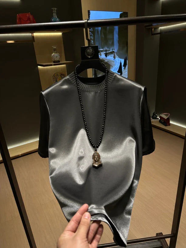 Minimalist High-end Silky Casual T-shirt