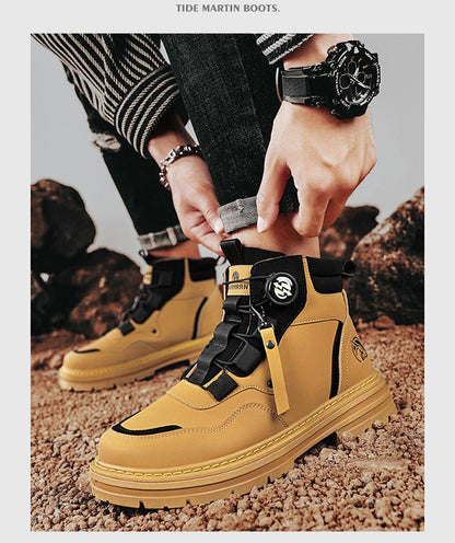 Waterproof Durable Work Boots in Combat Style