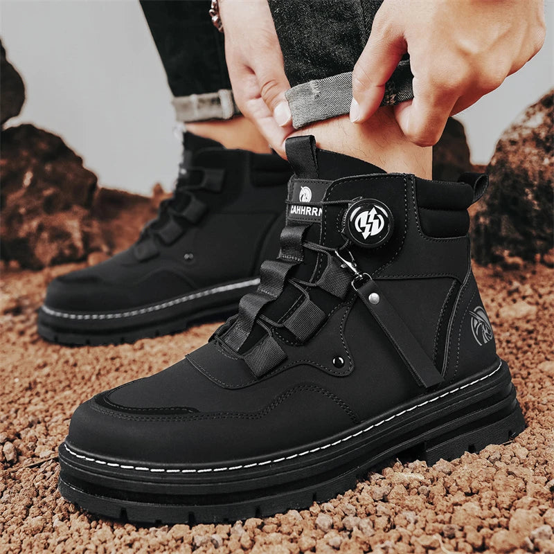 Waterproof Durable Work Boots in Combat Style
