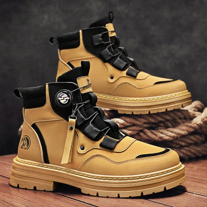 Waterproof Durable Work Boots in Combat Style