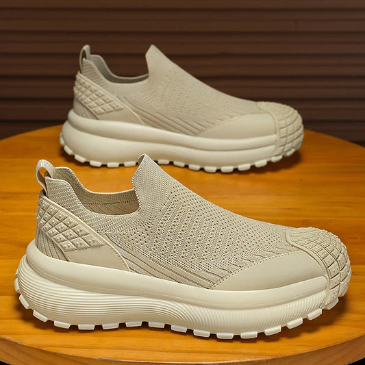 Knit Slip-On Casual Sneakers with Soft Grip Sole