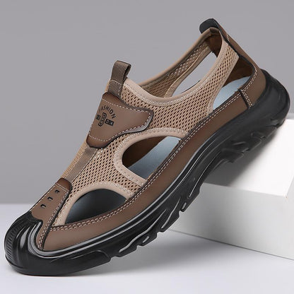 Men's Slip-On Mesh Thick-Soled Lightweight Casual Sandals