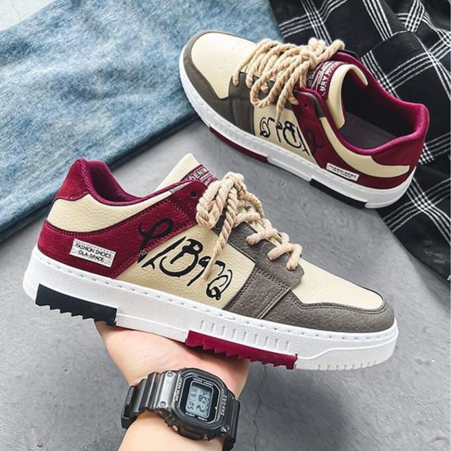 Men's Versatile Graffiti Sports Trendy Sneakers