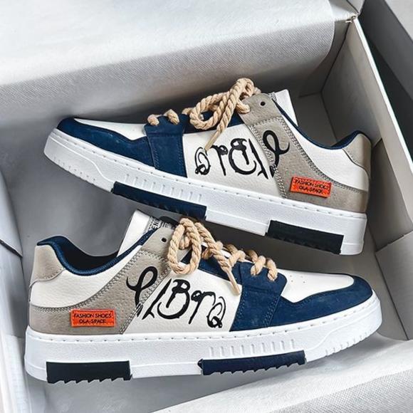 Men's Versatile Graffiti Sports Trendy Sneakers