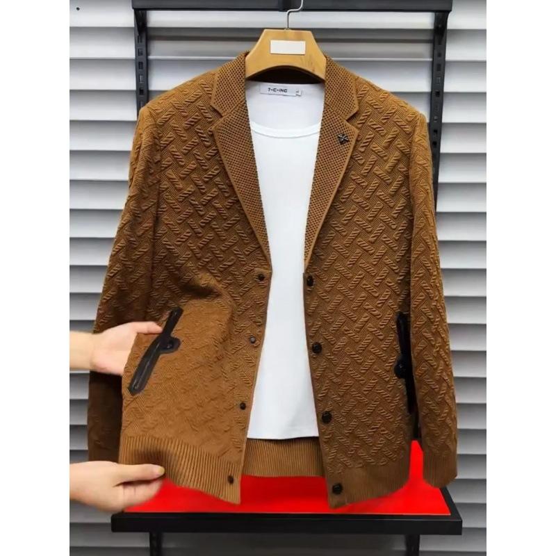 Men's New Three-Dimensional Knitted Jacket