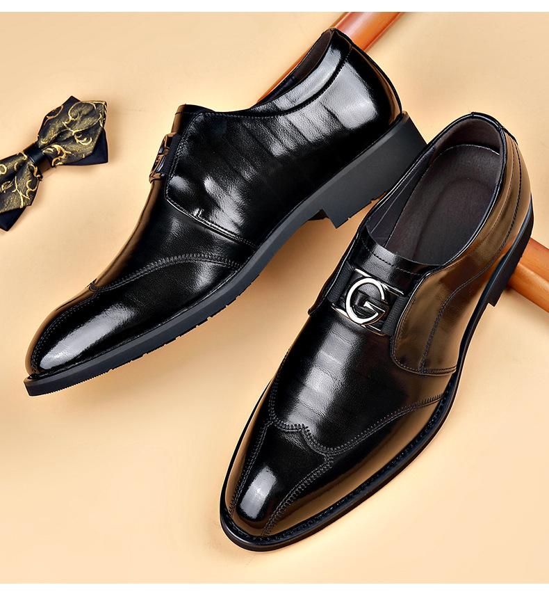 Men's Casual Business Pointed Leather Shoes