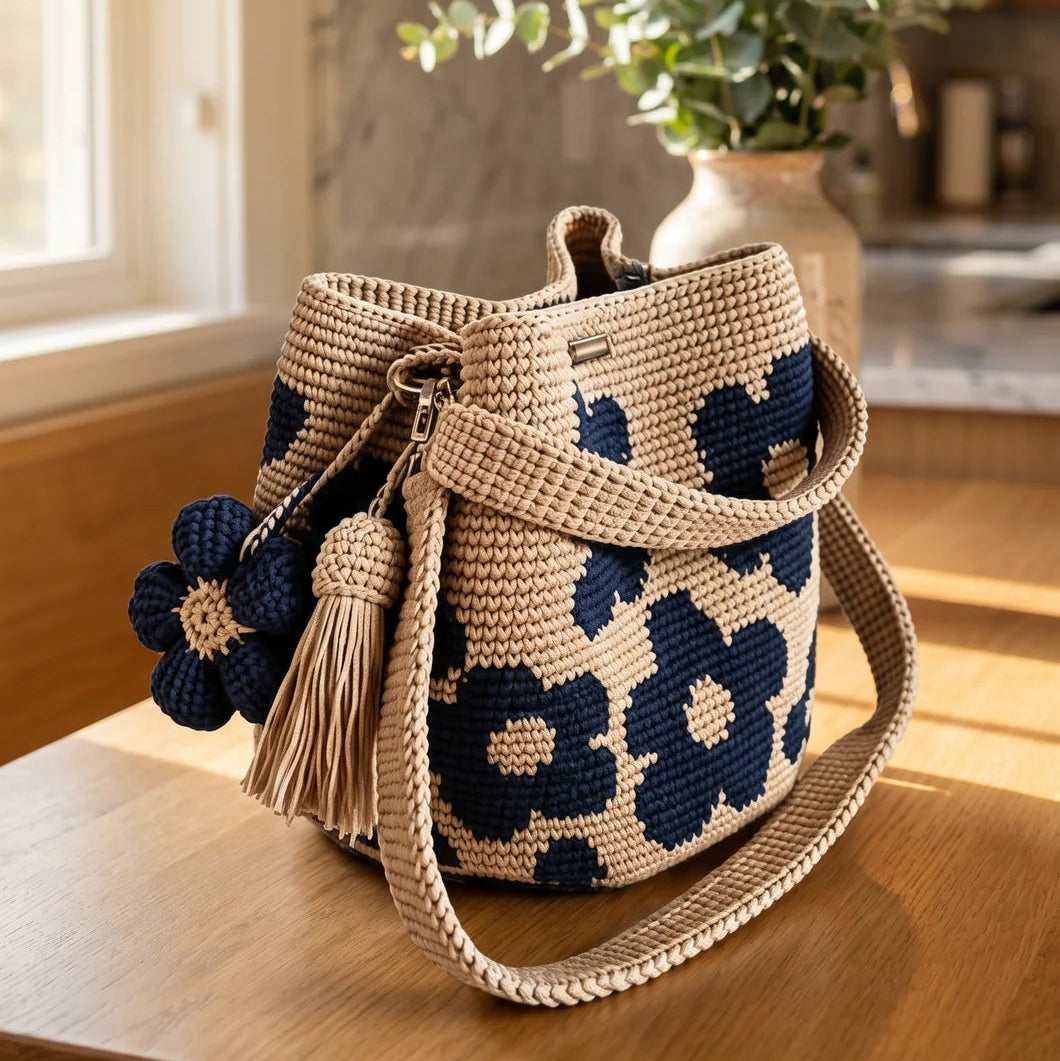 Handwoven Crochet Tote Bag