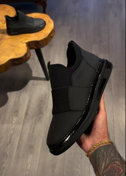 Men's Laceless Elastic Slip-On Casual Shoes