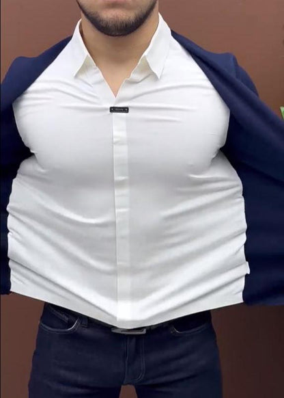 Men's One-Piece Shirt Sweater Jacket