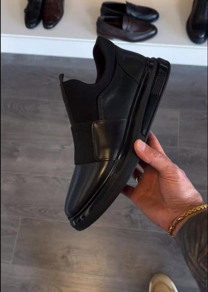 Men's Laceless Elastic Slip-On Casual Shoes