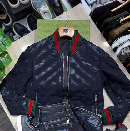 Men's Colorful Striped Print Jacket