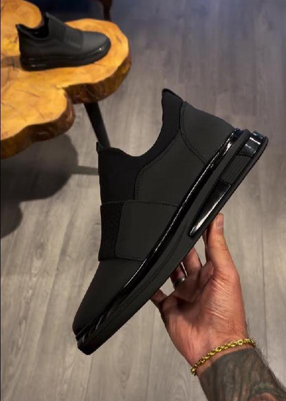 Men's Laceless Elastic Slip-On Casual Shoes