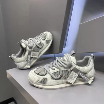 Soft Sole Breathable Mesh Retro Patchwork Casual Sneakers