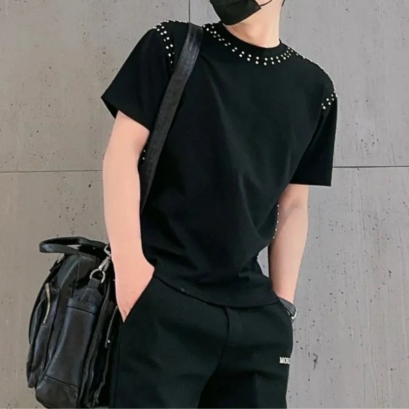 New Summer Rivet Short Sleeves