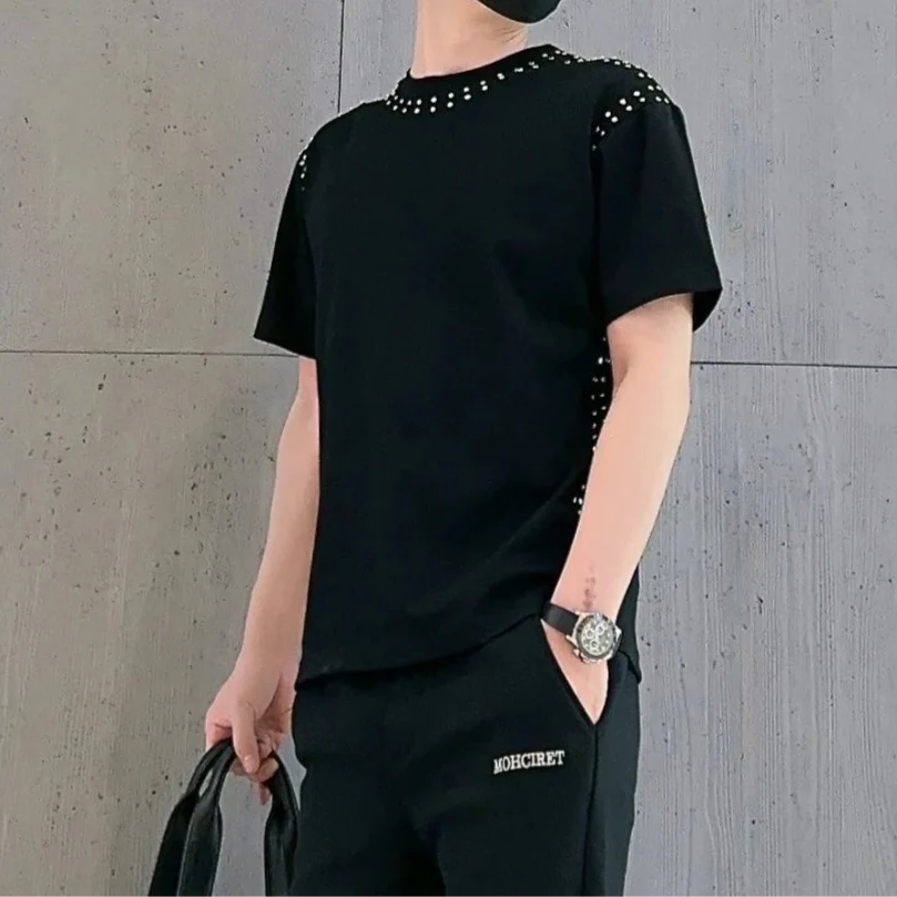 New Summer Rivet Short Sleeves