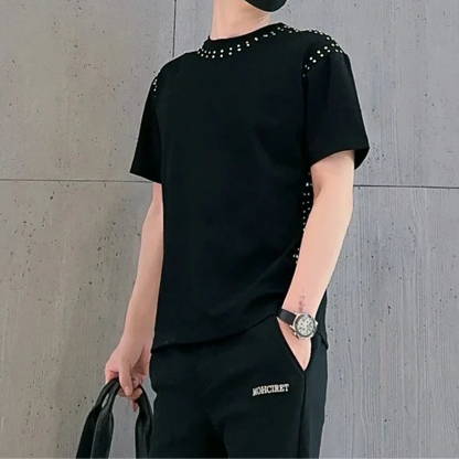 New Summer Rivet Short Sleeves