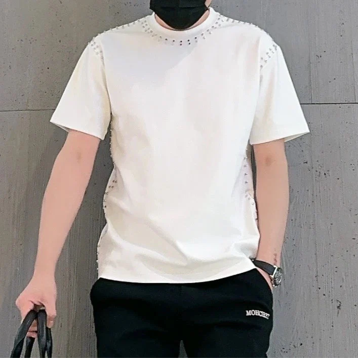 New Summer Rivet Short Sleeves