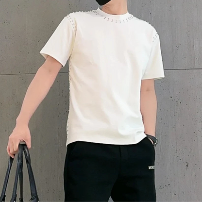 New Summer Rivet Short Sleeves