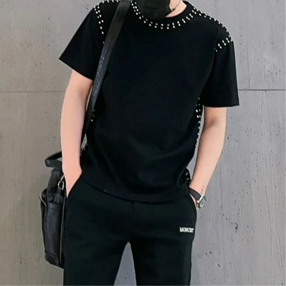 New Summer Rivet Short Sleeves