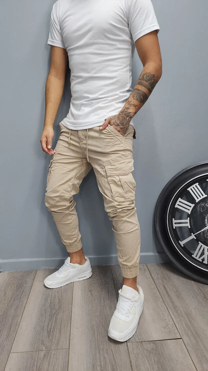 Multi-pocket Drawstring Outdoor Work Pants