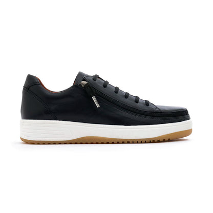 Easy-On Side Zipper Lace-Up Sneakers