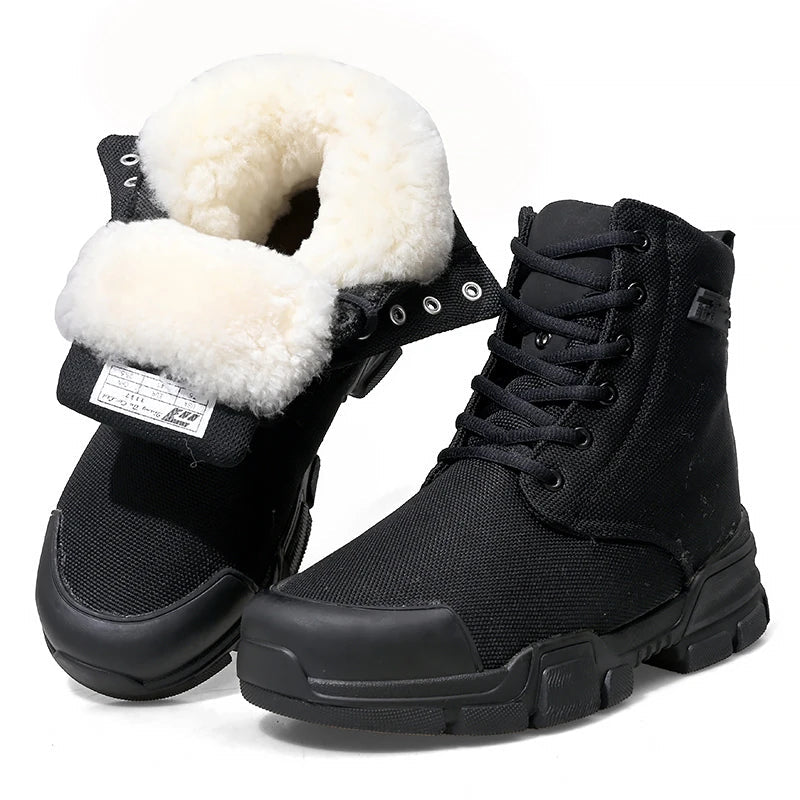 Plush Waterproof And Anti-Slip Snow Boots